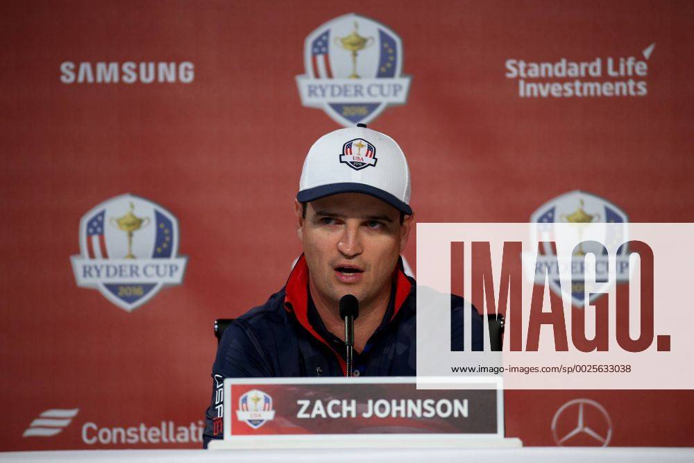 GOLF - Ryder Cup 2016 CHASKA,MINNESOTA,USA,29.SEP.16 - GOLF - Ryder Cup, Hazeltine National Golf Club, press conference PK Pressekonferenz Image shows Zach Johnson (USA). GEPAxpictures xDanielxGoetzhaber