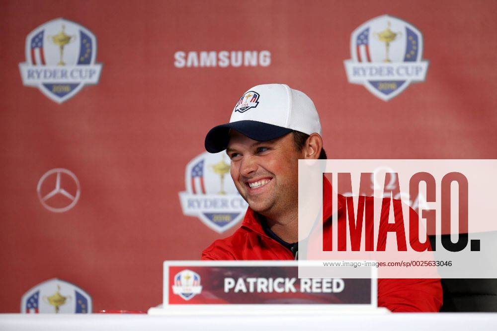 GOLF - Ryder Cup 2016 CHASKA,MINNESOTA,USA,29.SEP.16 - GOLF - Ryder Cup, Hazeltine National Golf Club, press conference PK Pressekonferenz Image shows Patrick Reed (USA). GEPAxpictures xDanielxGoetzhaber