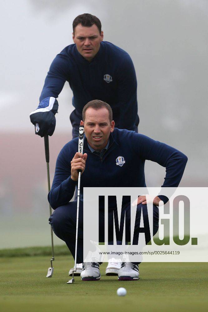 GOLF - Ryder Cup 2016 CHASKA,MINNESOTA,USA,30.SEP.16 - GOLF - Ryder Cup, Hazeltine National Golf Club. Image shows Sergio Garcia (ESP) and Martin Kaymer (GER). GEPAxpictures xDanielxGoetzhaber