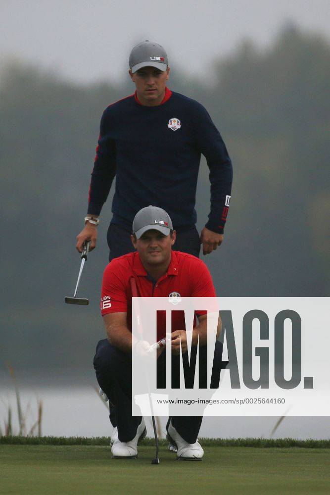 GOLF - Ryder Cup 2016 CHASKA,MINNESOTA,USA,30.SEP.16 - GOLF - Ryder Cup, Hazeltine National Golf Club. Image shows Patrick Reed (USA) and Jordan Spieth (USA). GEPAxpictures xDanielxGoetzhaber