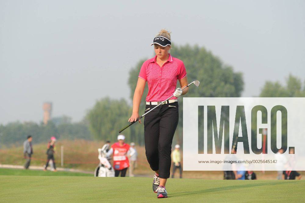 Brooke M. Henderson of Canada in action during the second round of the 2016 Reignwood LPGA Golf Damen Classic at Reignwood golf club on September 30, 2016 in Beijing, China. CFP493037203