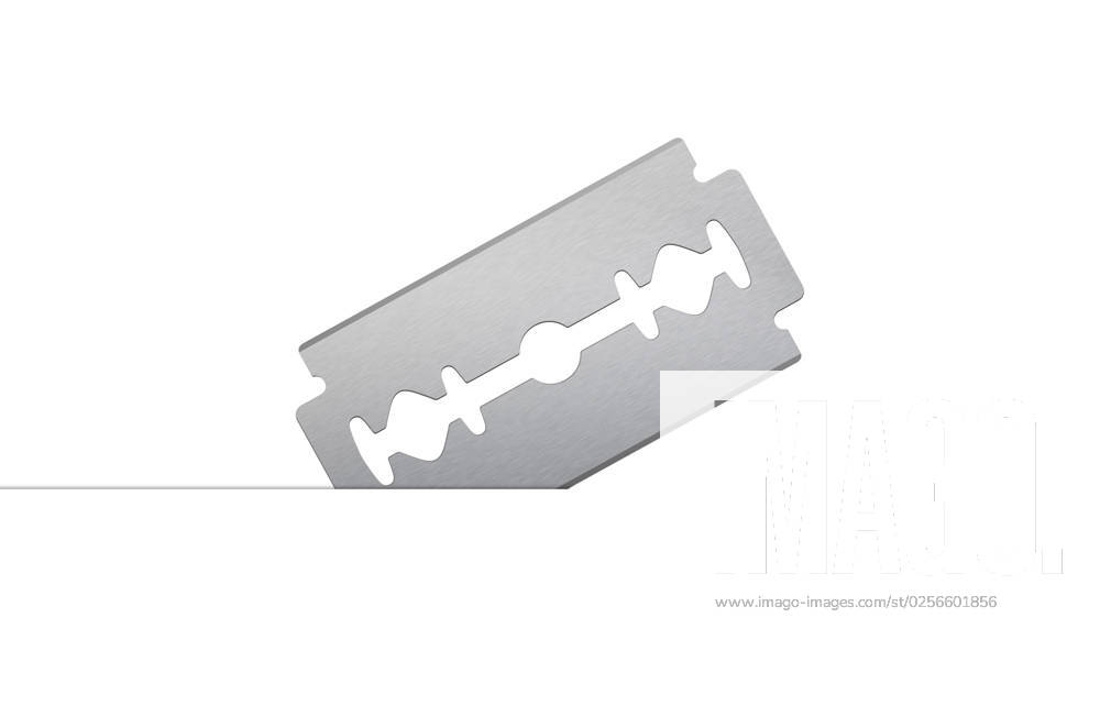 Razor blade isolated on a white background