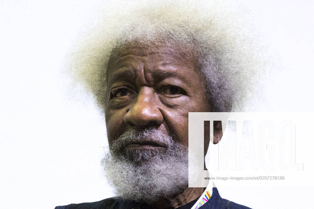 Turin, Italy. 21st May 2023. Nigerian writer and Nobel Prize winner Wole Soyinka is guest of 2023 Turin Book Fair.
