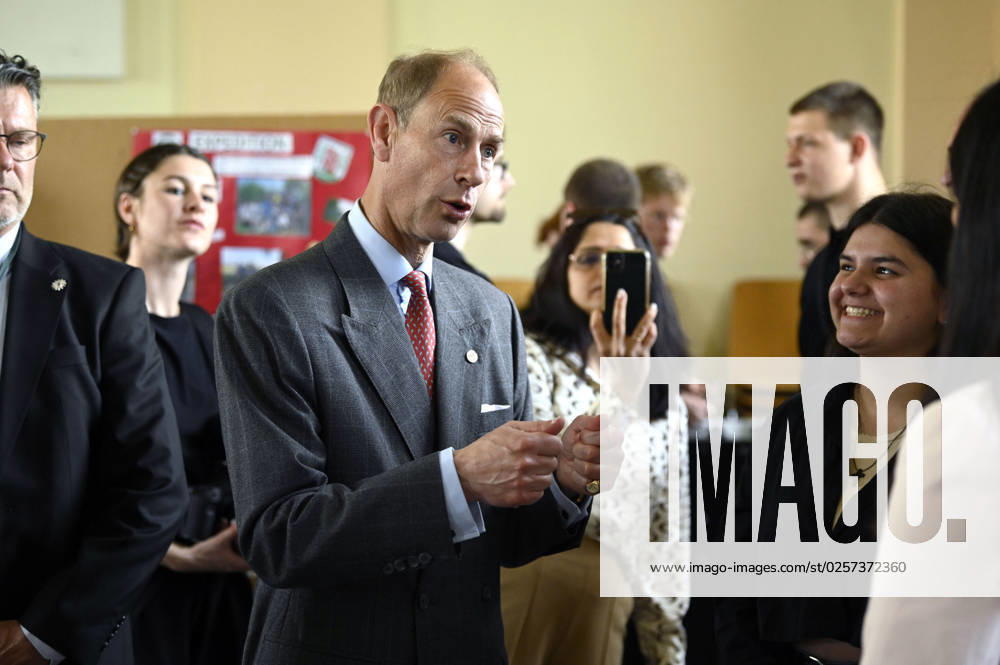 Prince Edward visiting the school at Schillerpark during the Duke Award ceremony in Wedding Berlin, 22 05 2023 Foto:xF.xFuturexImage
