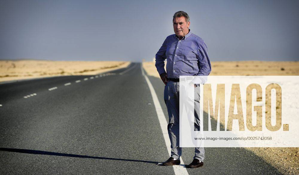 Former Belgian cyclist Eddy Merckx pictured during a track reconnaissance ahead of the 2016 UCI World Road World Cycling Championships in Doha, Qatar, Saturday 08 October 2016. YORICKxJANSENS x04949884x