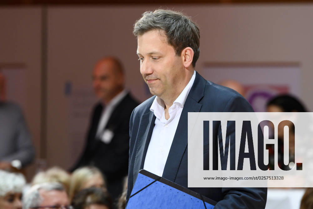 Berlin GER, Berlin, Progress needs justice Ð For 160 years ideas for tomorrow, SPD, 22 05 23, Lars Klingbeil SPD politician one of the two federal chairmen, comes, goes, Progress needs justice Ð For 160 years ideas for tomorrow, SPD, 22 05 23,
