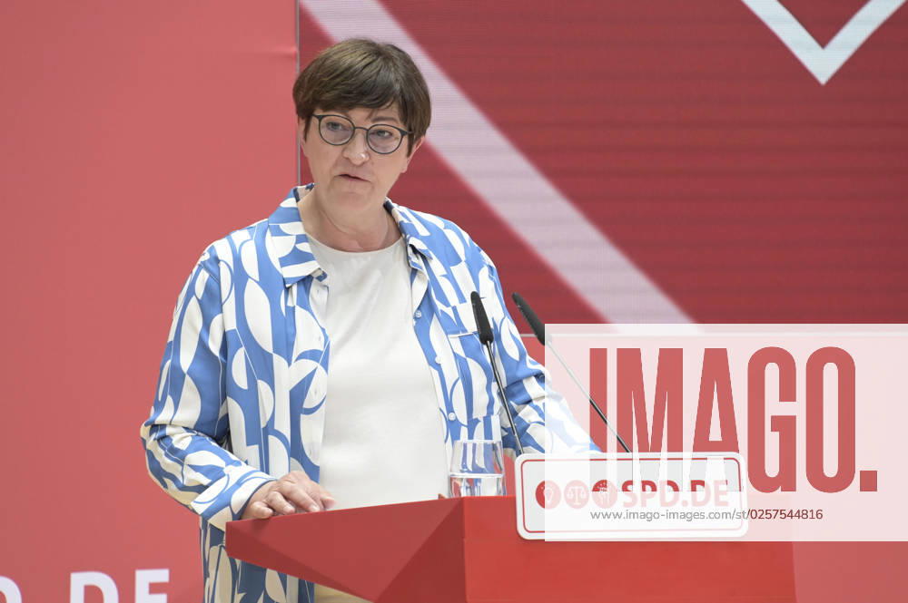 Saskia Esken at the anniversary event of the SPD Progress Needs Justice For 160 Years Ideas for Tomorrow at the Willy Brandt House Berlin, 23 05 2023 Foto:xF.xFuturexImage