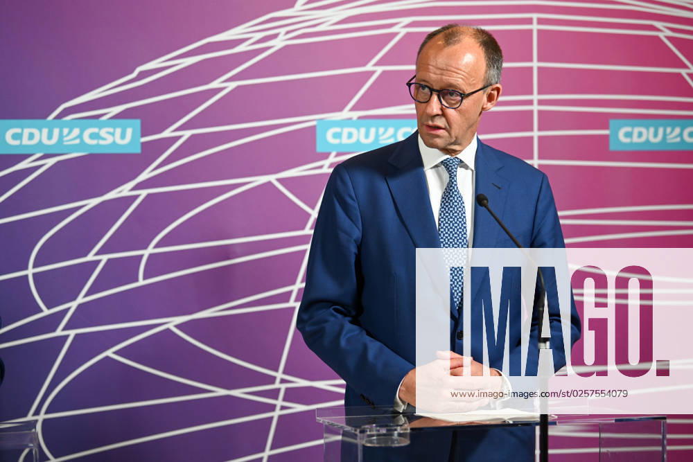 Berlin, Germany 23 May 2023 105 Session of the German Bundestag 2023 Statments of the heads of the parliamentary groups on the previous day In the picture Friedrich Merz CDU German Bundestag Berlin