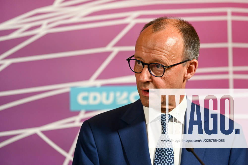 Berlin, Germany 23 May 2023 105 Session of the German Bundestag 2023 Statments of the heads of the parliamentary groups on the previous day In the picture Friedrich Merz CDU German Bundestag Berlin