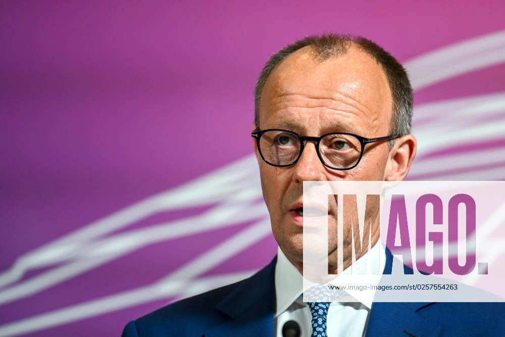 Berlin, Germany 23 May 2023 105 Session of the German Bundestag 2023 Statments of the heads of the parliamentary groups on the previous day In the picture Friedrich Merz CDU German Bundestag Berlin