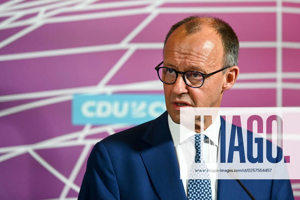Berlin, Germany 23 May 2023 105 Session of the German Bundestag 2023 Statments of the heads of the parliamentary groups on the previous day In the picture Friedrich Merz CDU German Bundestag Berlin