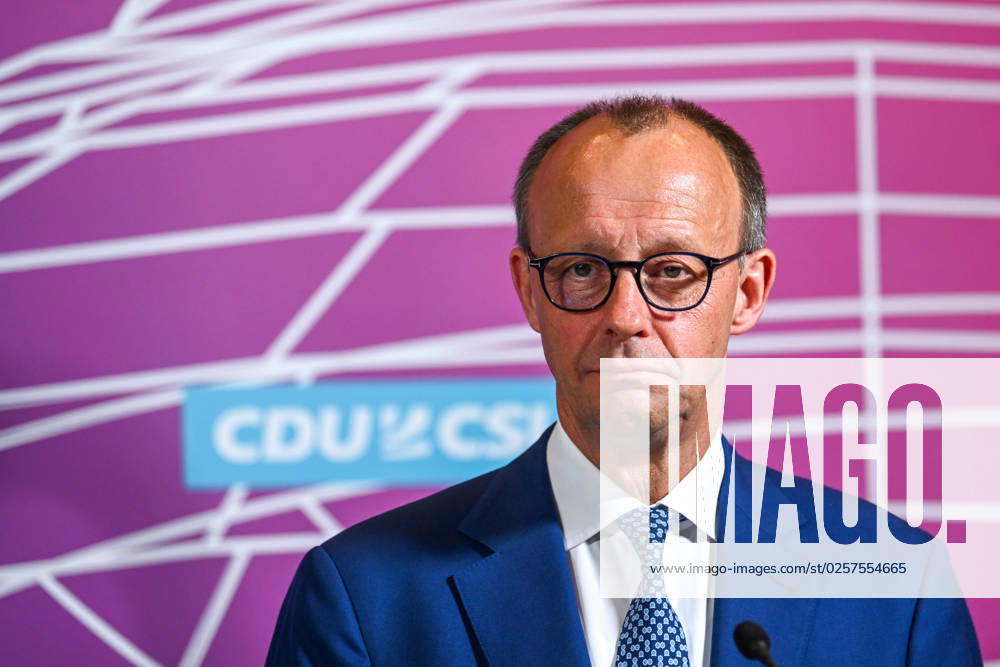 Berlin, Germany 23 May 2023 105 Session of the German Bundestag 2023 Statments of the heads of the parliamentary groups on the previous day In the picture Friedrich Merz CDU German Bundestag Berlin