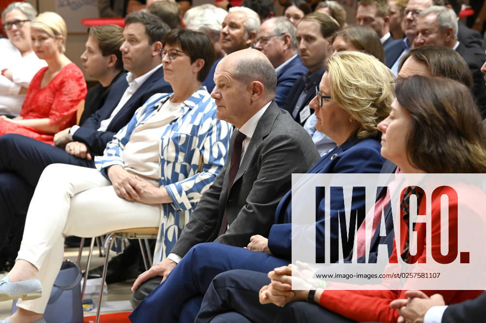 Kevin Kühnert, Lars Klingbeuil, Saskia Esken, Olaf Scholz and Svenja Schulze at the SPD anniversary event Progress Needs Justice For 160 Years Ideas for Tomorrow at Willy Brandt Haus Berlin, 23 05 2023 Foto:xF.xFuturexImage