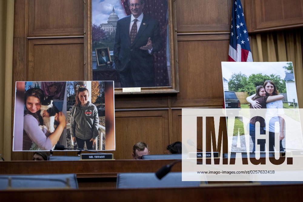 Photo poster boards showing Tammy Nobles and her daughter Kayla Hamilton, who was allegedly murdered by an unaccompanied, undocumented young MS-13 gang member who entered the United States illegally, are displayed during a House Committee on the Judiciary Subcommittee on Immigration Integrity, Security, and Enforcement hearing â€oeThe Biden Border Crisis: Part III†in the Rayburn House Office Building in Washington, DC, Tuesday, May 23, 2023 Washington USA - ZUMAs152 20230523_zaa_s152_076