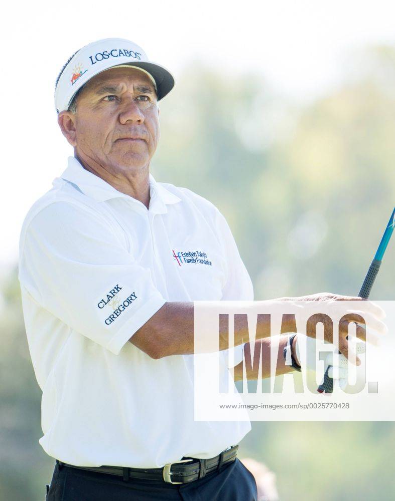 Newport Beach, California, USA - Estban Toledo makes a tee shot on the second hole during the final round of the Toshiba Classic at the Newport Beach Country Club on October 9, 2016 in Newport Beach, California. Toshiba Classic - Final Round - ZUMAg139
