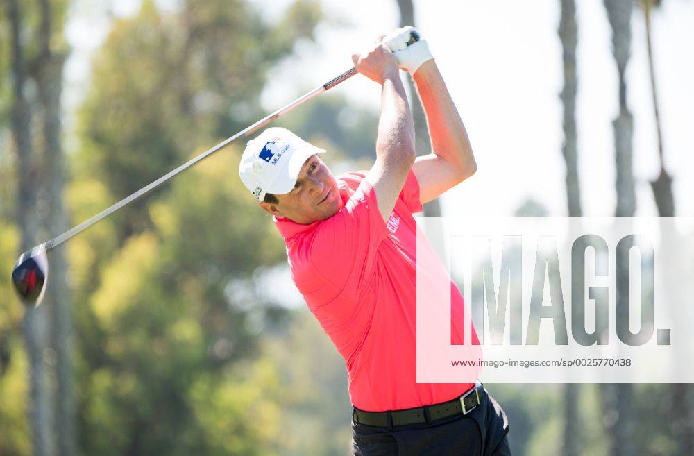 Newport Beach, California, USA - Billy Adrande makes a tee shot on the third hole during the final round of the Toshiba Classic at the Newport Beach Country Club on October 9, 2016 in Newport Beach, California. Toshiba Classic - Final Round - ZUMAg139