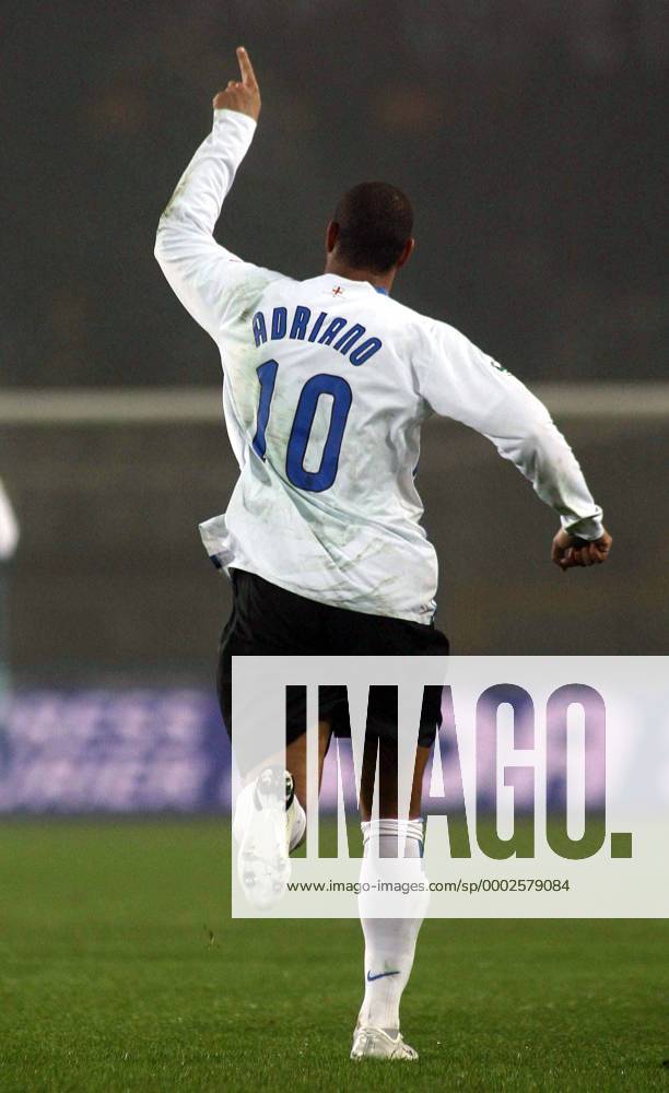 Adriano (Inter) - Torjubel - Fußball Herren Serie A 2006 2007, 1. Italienische Liga, FC Internazionale Mailand Einzelbild Turin Freude, Fußball Herren Serie A 2006 2007, 1. Italienische Liga, FC Internazionale Mailand Einzelbild Turin Freude,