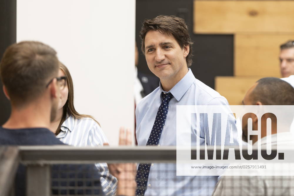 Prime Minister Justin Trudeau visits The Atrium in St. Thomas, Ont., on Thursday, May 25, 2023. St. Thomas Canada - ZUMAc35_ 20230525_zaf_c35_041