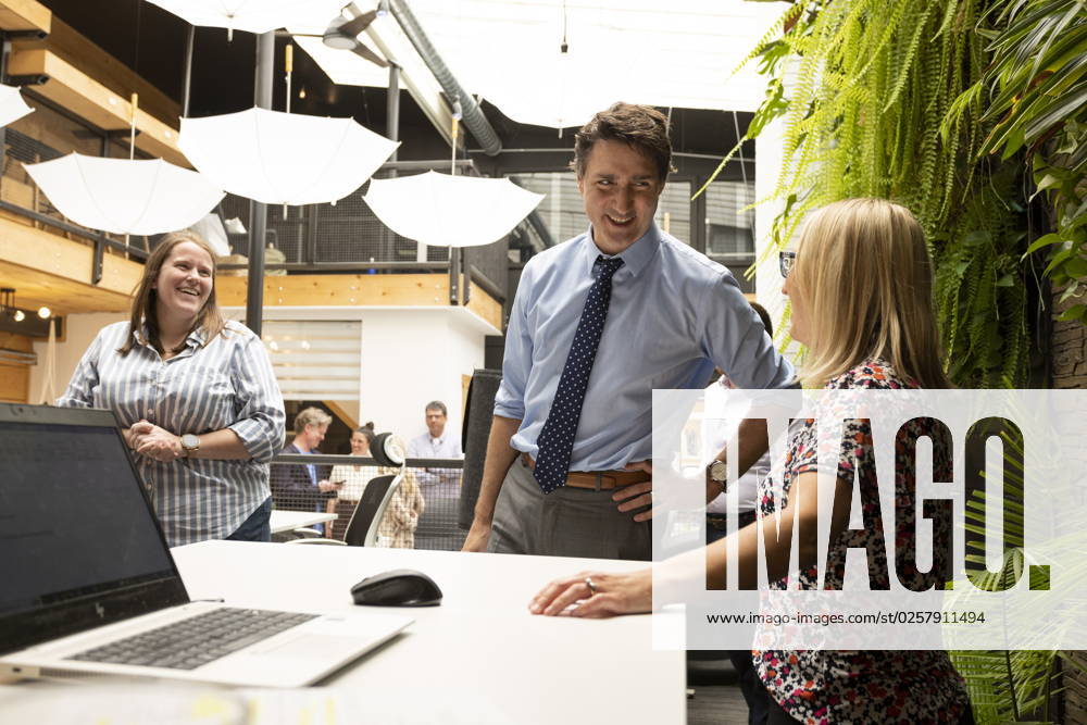 Prime Minister Justin Trudeau visits The Atrium in St. Thomas, Ont., on Thursday, May 25, 2023. St. Thomas Canada - ZUMAc35_ 20230525_zaf_c35_042