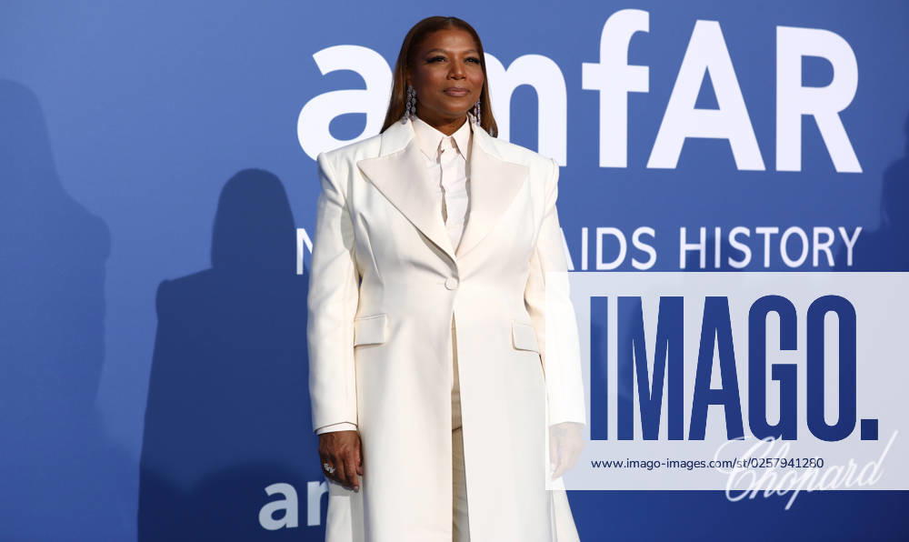 Antibes, Cote d Azur, France: QUEEN LATIFAH attends the amfAR Gala during the 76th Annual Cannes Film Festival at Palais des Festivals on May 25, 2023 in Cannes, France Antibes France - ZUMAc179 20230525_zep_c179_238