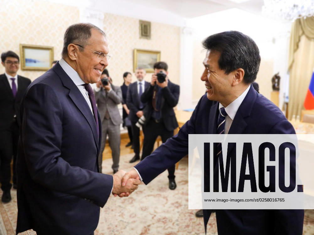 Russian Foreign Minister Sergey Lavrov meets with the Special Representative of the Government of China for the Eurasian Region, Li Hui, in Moscow, in Moscow Russian Foreign Minister Sergey Lavrov meets with the Special Representative of the Government of China for the Eurasian Region, Li Hui, in Moscow, in Moscow, on May 26, 2023. Photo by Russian Foreign Ministry s official APAimages Russia Russia Russian Federation 260523_RUSSIA_RFMO_00 (2)