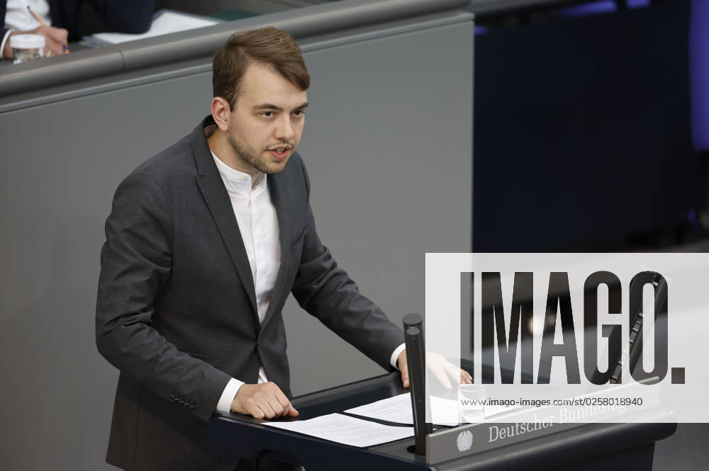 Philip Krämer in the 107 session of the German Bundestag in the Reichstag building Berlin, 26 05 2023 Foto:xJ.xFuturexImage