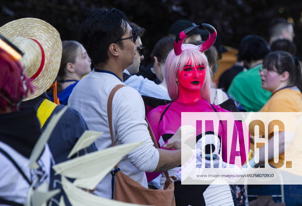 People dressed in costumes attend the Anime North at Toronto Congress Centre on May 26, 2023 in Toronto, Canada.