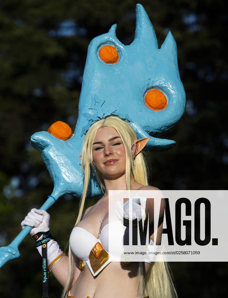 A woman dressed in a costume attends the Anime North at Toronto Congress Centre on May 26, 2023 in Toronto, Canada.