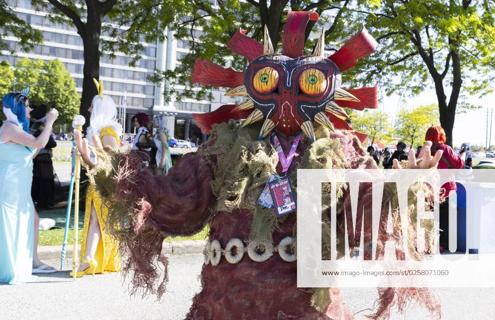 A man dressed in a costume attends the Anime North at Toronto Congress Centre on May 26, 2023 in Toronto, Canada.