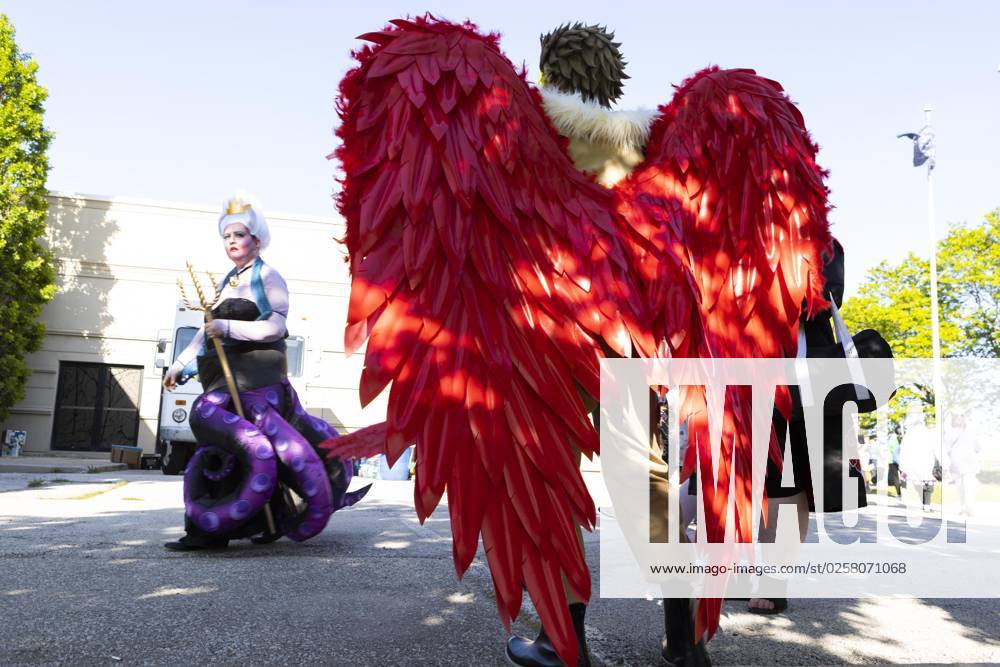 People dressed in costumes attend the Anime North at Toronto Congress Centre on May 26, 2023 in Toronto, Canada.