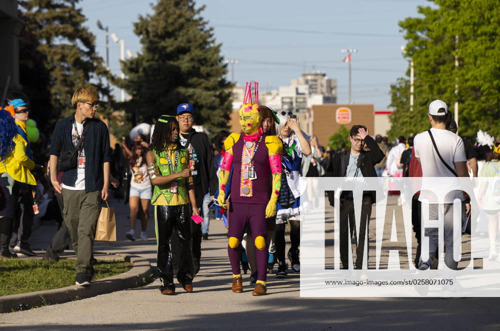 People dressed in costumes attend the Anime North at Toronto Congress Centre on May 26, 2023 in Toronto, Canada.