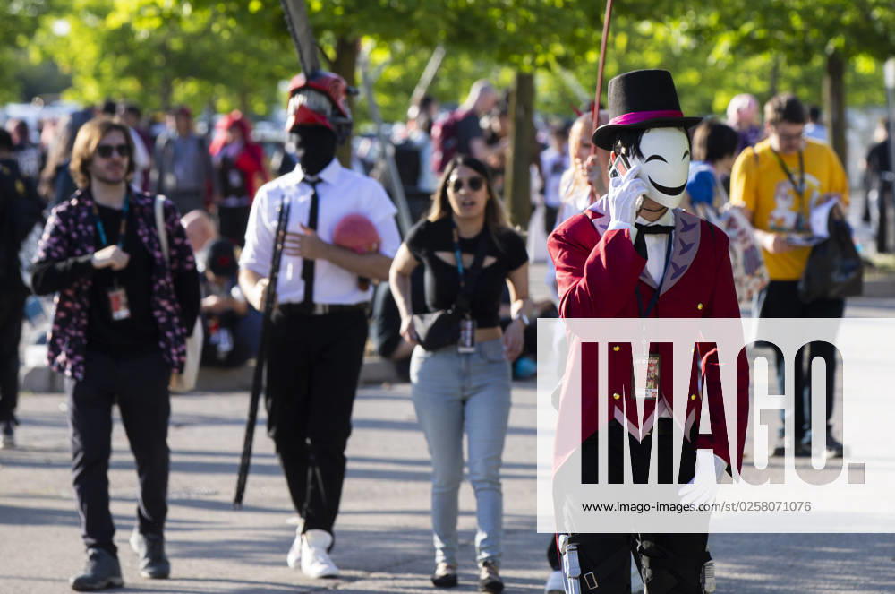 People dressed in costumes attend the Anime North at Toronto Congress Centre on May 26, 2023 in Toronto, Canada.