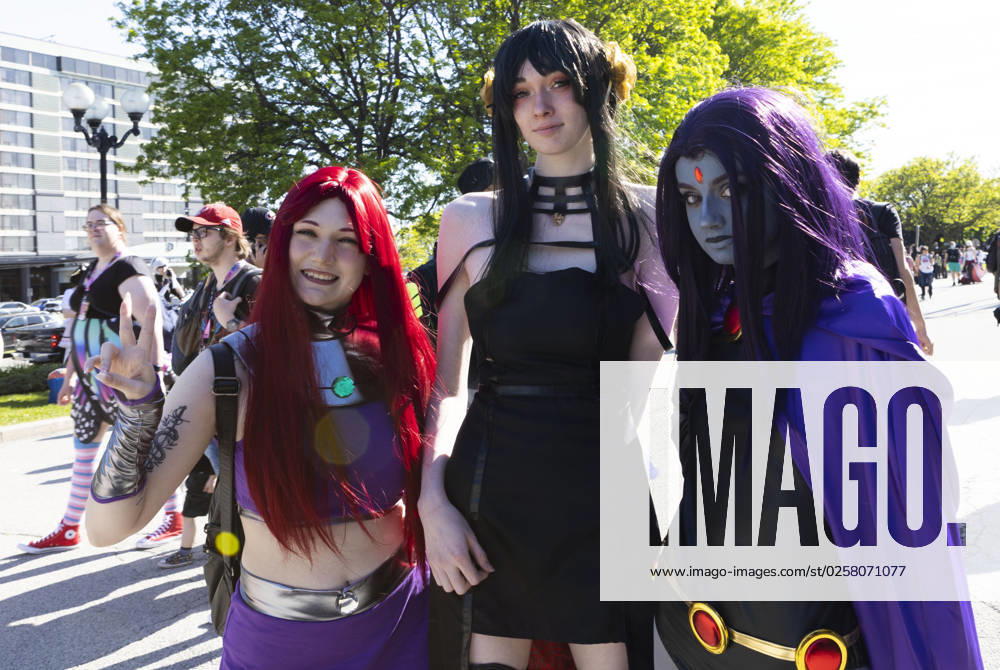 People dressed in costumes attend the Anime North at Toronto Congress Centre on May 26, 2023 in Toronto, Canada.