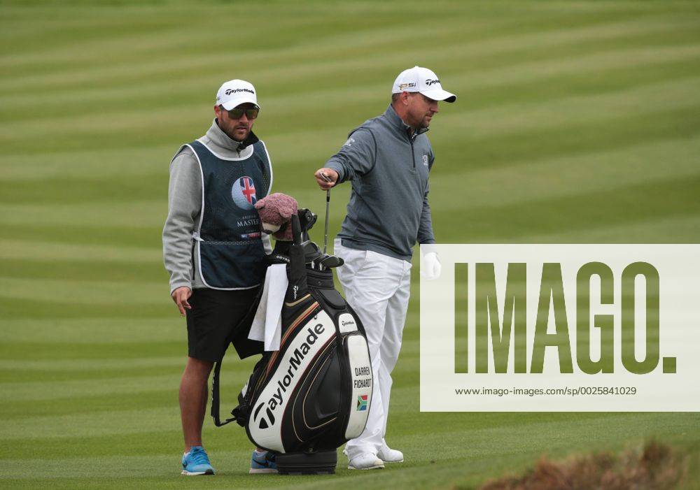 London, London, United Kingdom - Darren Fichardt (RSA) during The British Masters 2016 supported by SkySports Round One at The Grove Golf Course on October 14, 2016 in Watford, England. Golf - British Masters Round One - ZUMAn230
