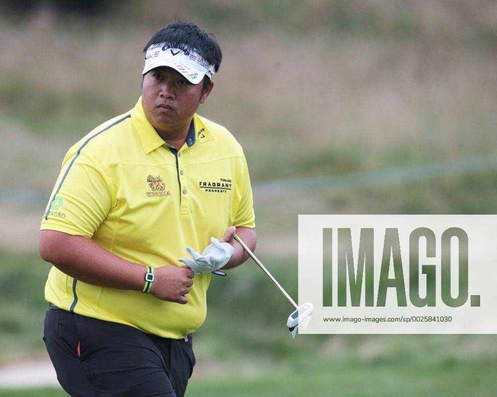 London, London, United Kingdom - Kiradech Aphibarnrat (THA).during The British Masters 2016 supported by SkySports Round One at The Grove Golf Course on October 14, 2016 in Watford, England. Golf - British Masters Round One - ZUMAn230