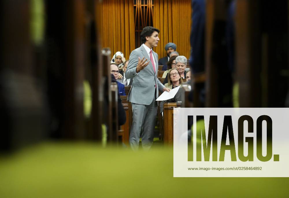 Ottawa, ON, CAN: Prime Minister Justin Trudeau rises during question period in the House of Commons on Parliament Hill in Ottawa on Wednesday, May 31, 2023. Ottawa CAN - ZUMAc35_ 20230531_zaf_c35_078
