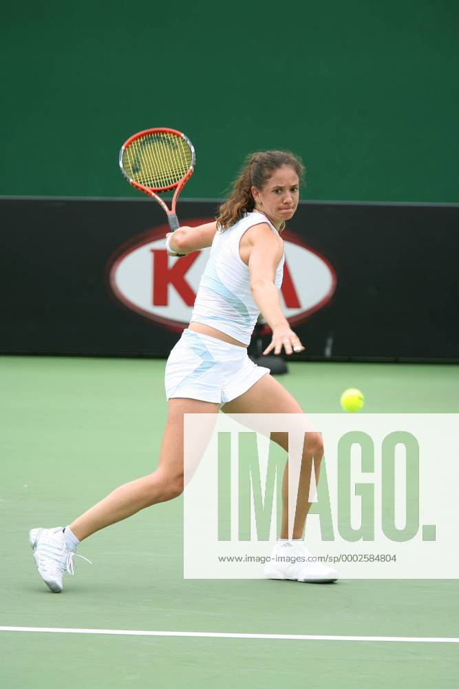 Patty Schnyder (Schweiz) - Vorhand Tennis Damen Australian Open 2007, WTA Tour, Grand Slam Einzelbild Melbourne Tennis Damen Australian Open 2007, WTA Tour, Grand Slam Einzelbild Melbourne