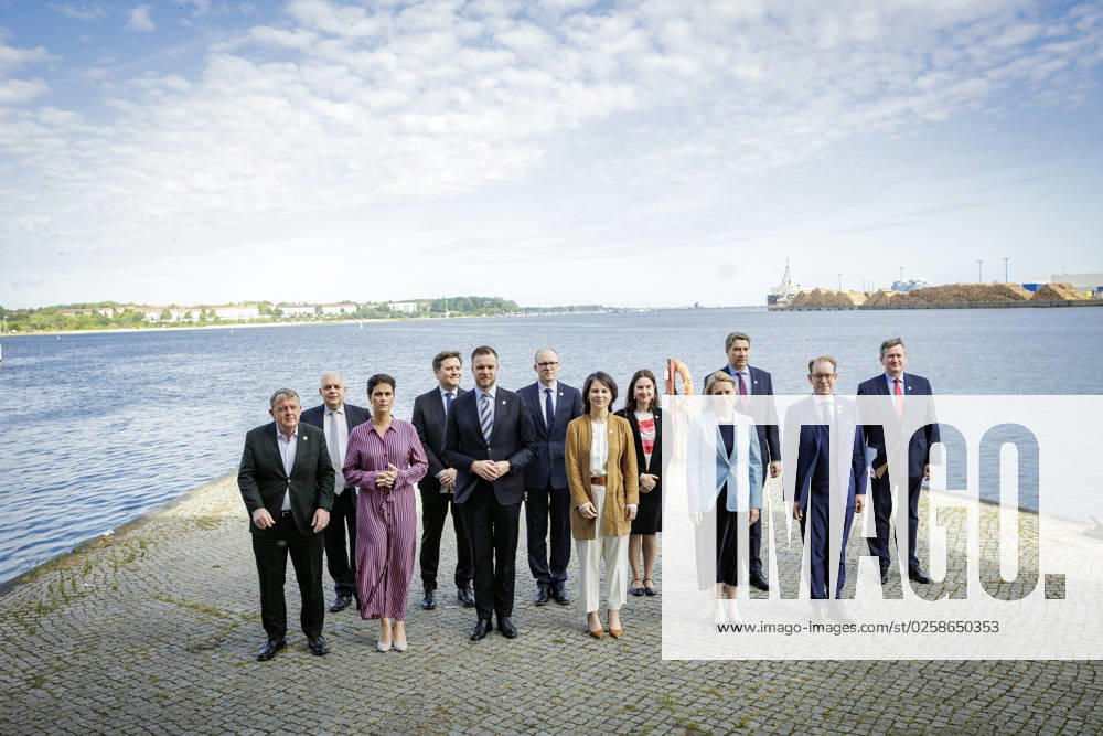 The Foreign Ministers of the Council of the Baltic Sea States appear for a family photo in Wismar, 02 06 2023 Wismar Germany.
