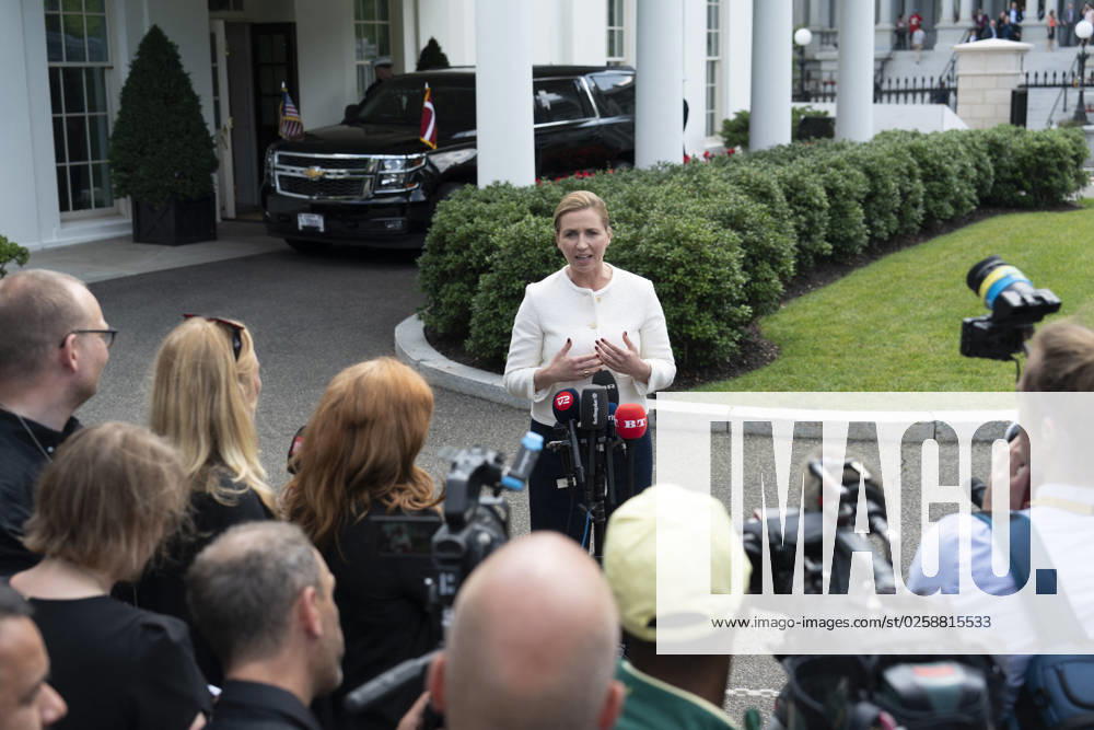 Prime Minister Mette Frederiksen of Denmark speaks to the media Prime Minister Mette Frederiksen of Denmark speaks to the media after meeting with United States President Joe Biden at the White House in Washington, DC, June 5, 2023. Credit: Chris Kleponis Pool via CNP Washington White House District of Columbia United States
