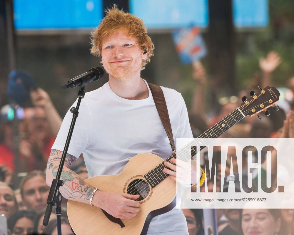 Bilder des Jahres 2023, Entertainment June 06 Entertainment Themen der Woche KW23 Ed Sheeran on stage for NBC Today Show Concert Series with Ed Sheeran, Rockefeller Plaza, New York, NY June 6, 2023. Photo By: Simon Lindenblatt Everett Collection on stage for NBC Today Show Concert Series with Ed Sheeran, Rockefeller Plaza, New York, NY June 6, 2023. Photo By: Simon Lindenblatt Everett Collection PUBLICATIONXNOTxINxCANxCHNxFRAxITAxJPNxNORxPOLxRUSxESPxUKxUSA