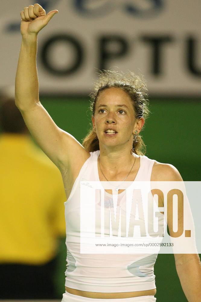 Patty Schnyder (Schweiz) jubelt Tennis Damen Australian Open 2007, Grand Slam, WTA Tour Einzelbild Melbourne Freude, Tennis Damen Australian Open 2007, Grand Slam, WTA Tour Einzelbild Melbourne Freude,