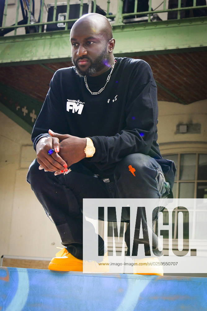 PFW - Off-White Runway Creative Director Virgil Abloh poses after the Off-White Fall Winter 2021 2022 show as part of Paris Fashion Week on July 04, 2021 in Paris, France. Photo by Jana Call me J ABACAPRESS.COM Paris France