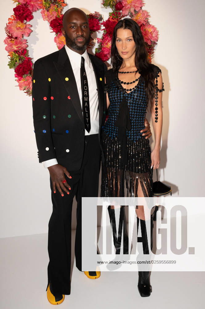 Louis Vuitton Dinner - Paris Virgil Abloh and Bella Hadid attend the Louis Vuitton Parfum Dinner at Fondation Louis Vuitton on July 05, 2021 in Paris, France. Photo by Laurent Zabulon ABACAPRESS.COM Paris France