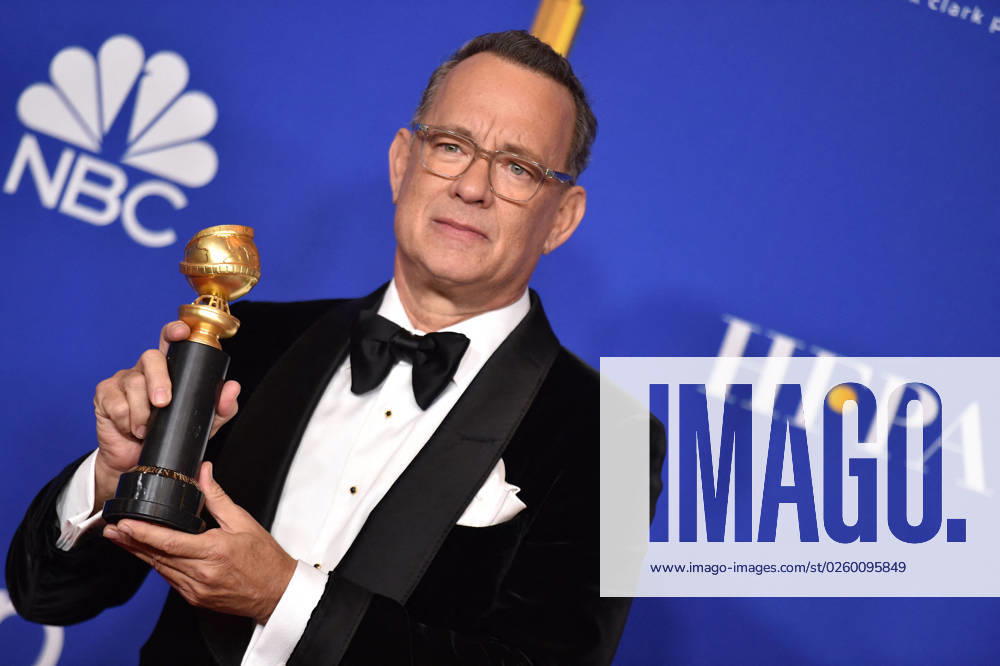 77th Golden Globe Awards - Press Room - LA Tom Hanks poses in the press room of the 77th Annual Golden Globes Awards at Beverly Hilton Hotel on January 05, 2020 in Beverly Hills, California. Photo by Lionel Hahn ABACAPRESS.COM Los Angeles California United States