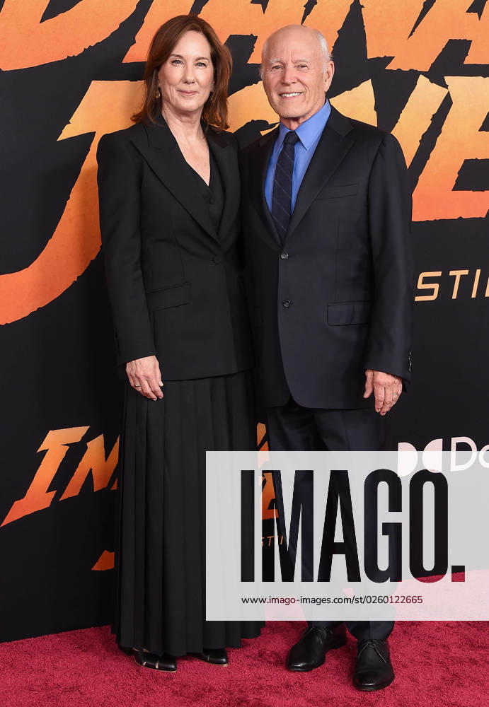 2023, Hollywood, California, USA: Kathleen Kennedy and Frank Marshall arrives for the Ã¢â‚¬ËœIndiana Jones and the Dial of DestinyÃ¢â‚¬â ¢ World Premiere at the Dolby Theatre. Hollywood USA - ZUMAo05_ 20230615_zaf_o05_092