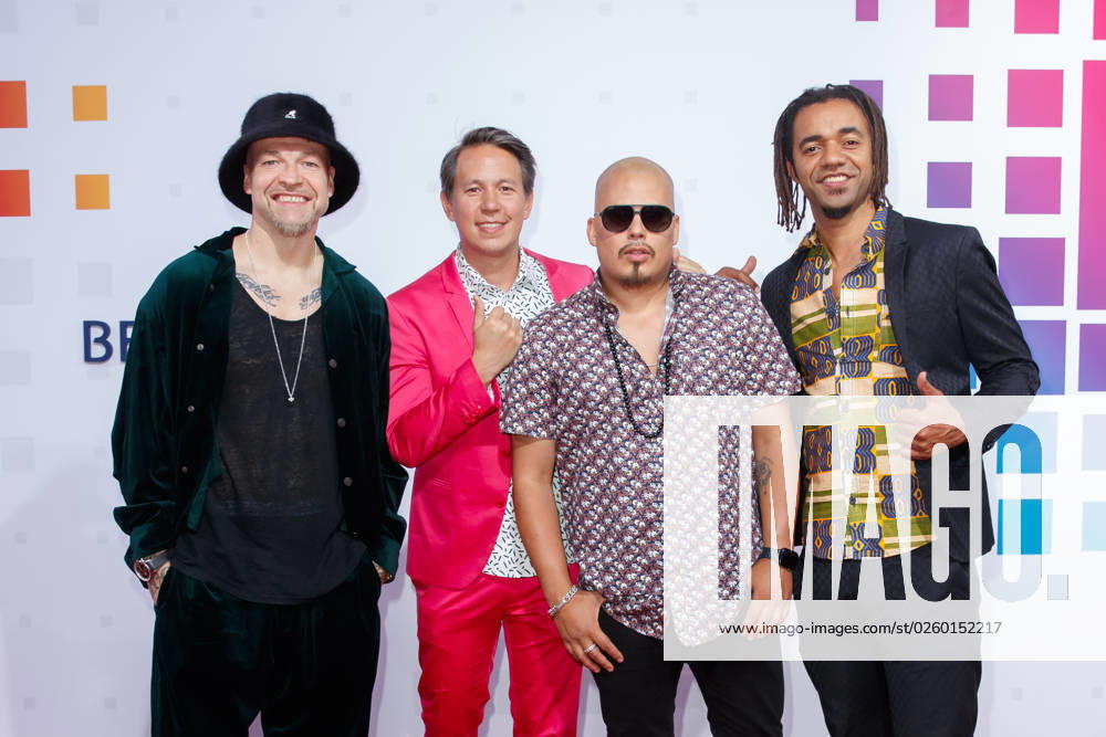 Party Bertelsmann Culcha Candela Mateo Jaschik Itchyban, Johnny Strange, Don Cali and Chino con Estilo at the Bertelsmann Party 2023 at the Bertelsmann headquarters in Berlin on 15 06 2023