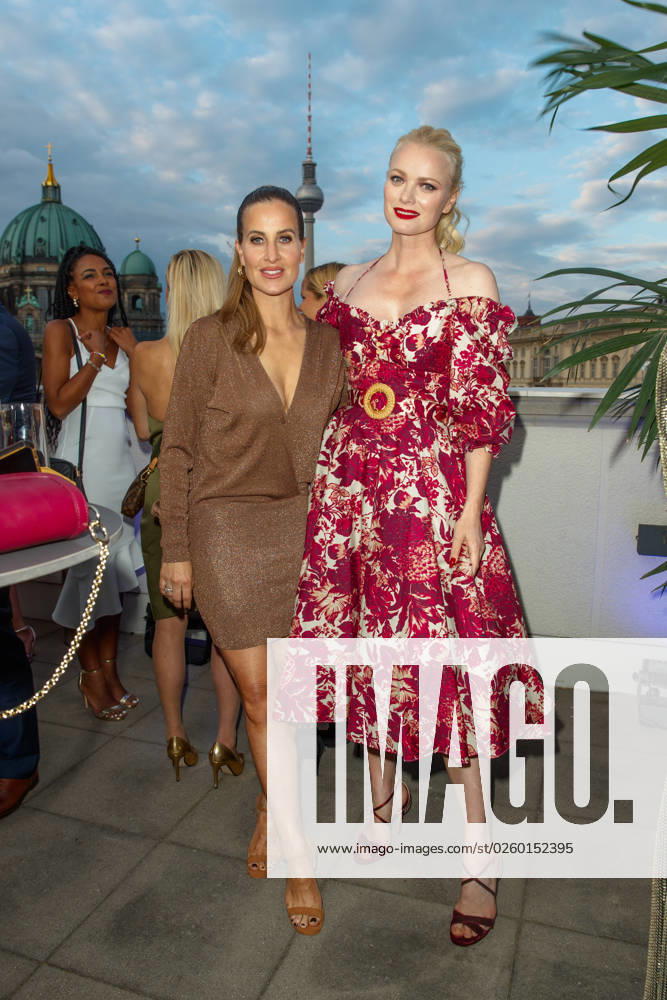 Party Bertelsmann Charlotte Würdig and Franziska Knuppe at the Bertelsmann Party 2023 in the Bertelsmann Capital Representation on 15 06 2023 in Berlin