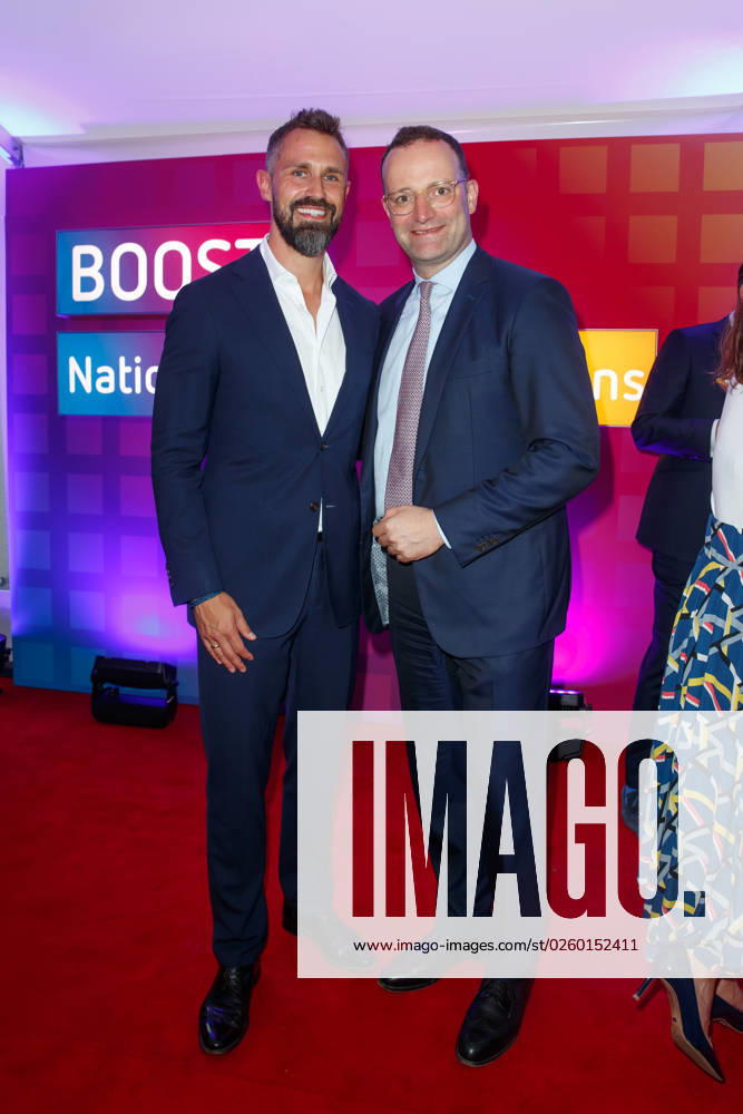 Party Bertelsmann Jens Spahn with husband Daniel Funke at the Bertelsmann Party 2023 in the Bertelsmann Capital Representation on 15 06 2023 in Berlin