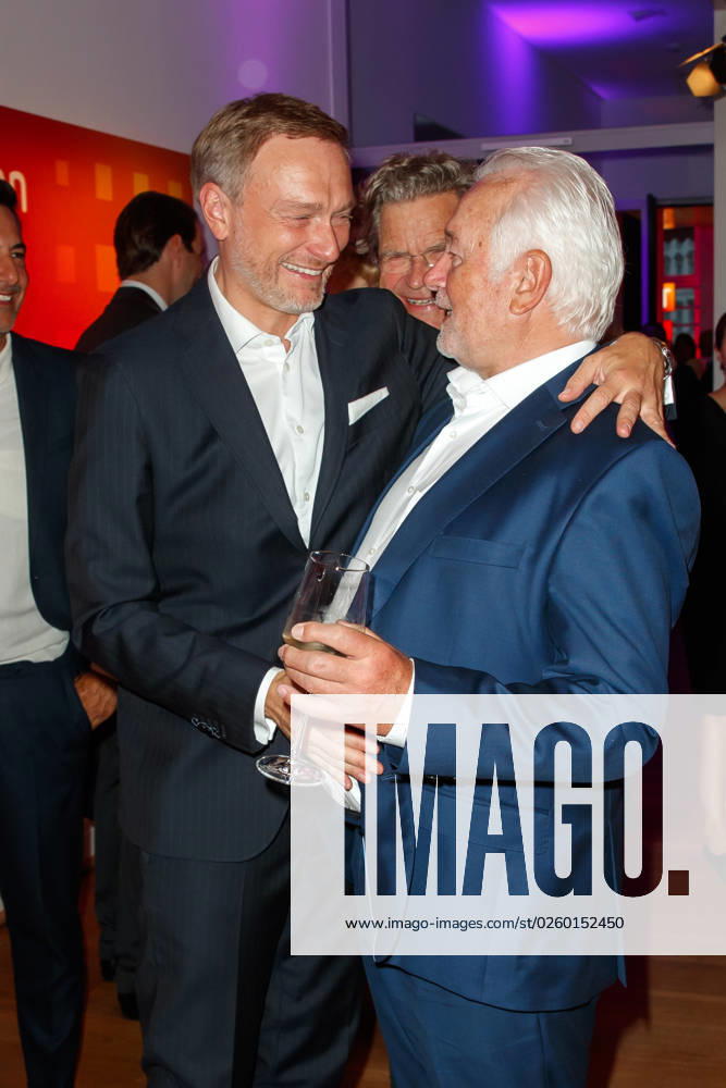 Party Bertelsmann Christian Lindner and Wolfgang Kubicki at the Bertelsmann Party 2023 in the Bertelsmann Capital Representation on 15 06 2023 in Berlin