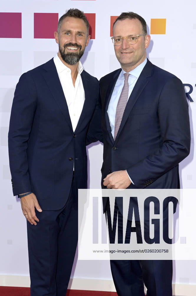 Jens Spahn with husband Daniel Funke at the Bertelsmann Party 2023 at the Bertelsmann Representative Office Unter den Linden Berlin, 15 06 2023 Foto:xF.xFuturexImage